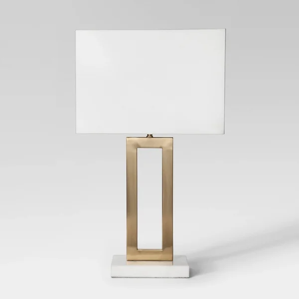 Project 62 Weston Window Pane Table Lamp White Brass 52404318