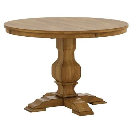 Weston Home 45 in. Round Dining Table - Size: Small, Brown