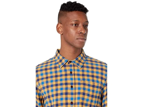 Outerknown Transitional Flannel Shirt - Men's Marigold Ashbury Plaid, M