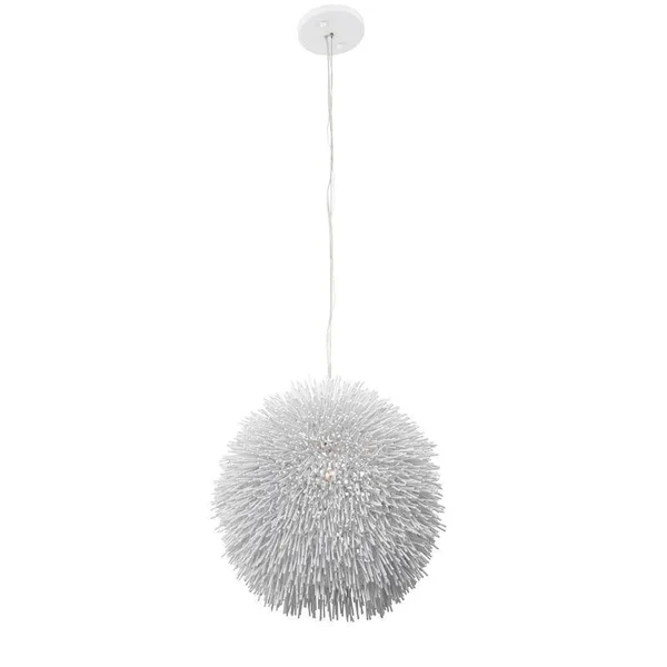 Varaluz Urchin 1-Light Super Red Pendant 169P01RE