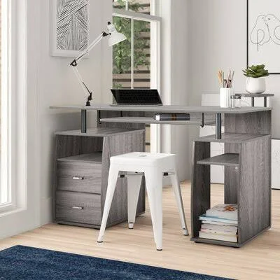 Gino Desk Zipcode Design Color: Gray
