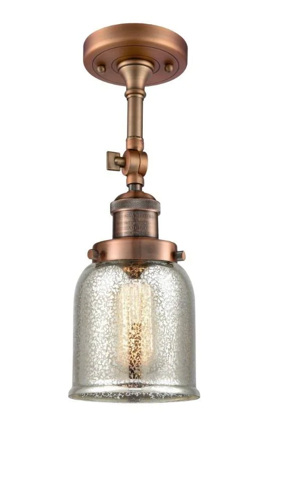 Innovations Lighting Small Bell 1 Light Sconce 203SW BAB G58 (Antique Brass)