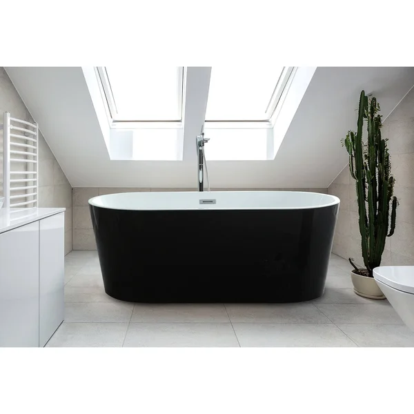 Scarlett 59x22 Freestanding Bathtub - Black