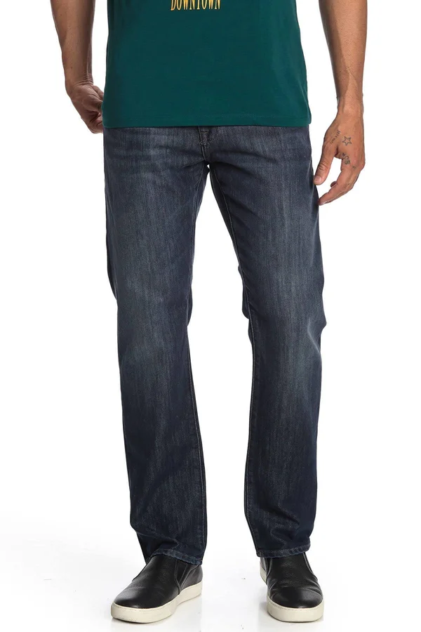 Mavi Zach Straight Jeans - 30-34x22 Inseam, Size 31x30 - Deep Shaded Manhattan at Nordstrom Rack