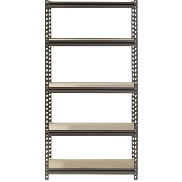 Muscle Rack 5-Shelf Steel Shelving Silver-Vein 12x22 D x 30x22 W x 60x22 H