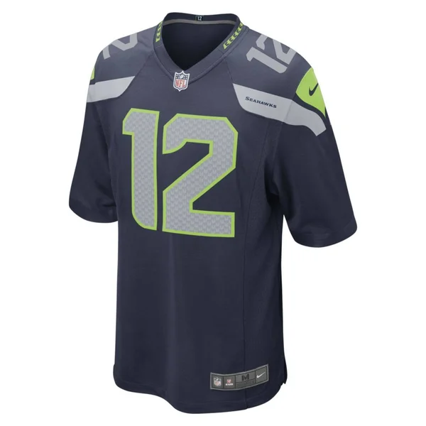 12s Seattle Seahawks Nike Game Jersey - College Navy