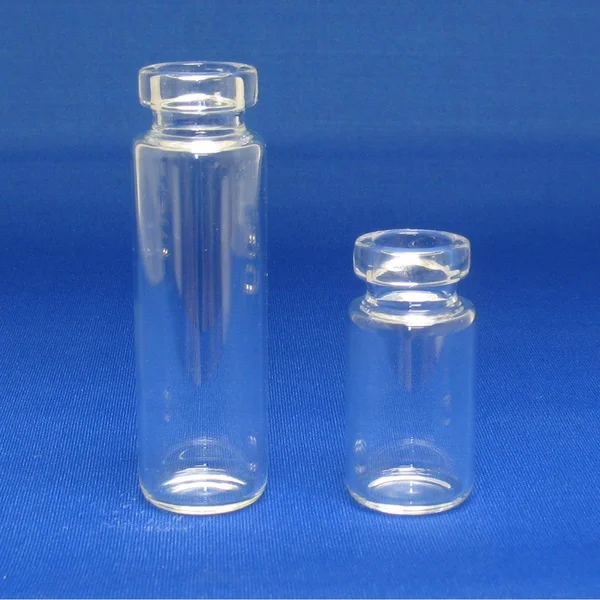 JG Finneran - 32020SP-2375 - 20ml SPME Clear Rounded Bottom Vial, 23x75mm, 20mm Flat Top Crimp, Thicker Lip Finish, ( Case of 10