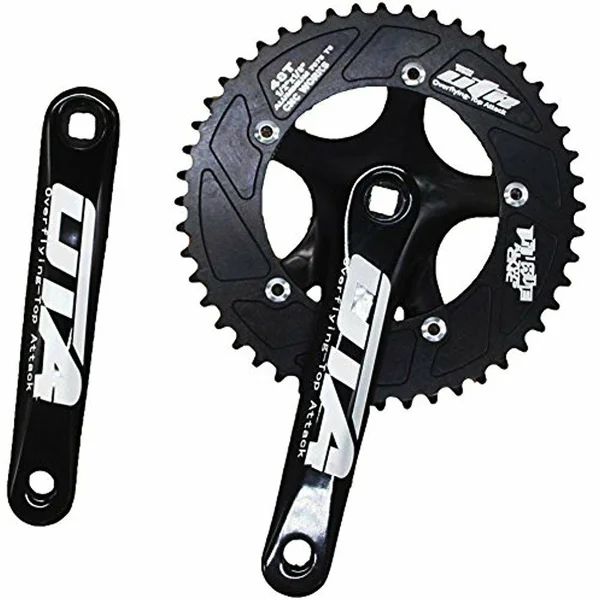 CYSKY Single Speed Crankset Set 48T 170mm Crankarms 130 BCD Fixie for Bike Fixed Gear