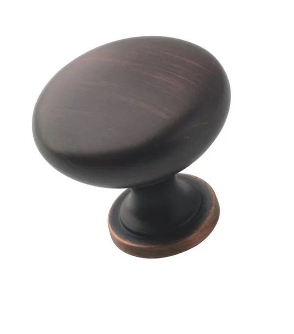 Amerock BP53005ORB Allison Value 1-1/4in(32mm) Dia Knob - Oil-Rubbed Bronze - 25 Pack