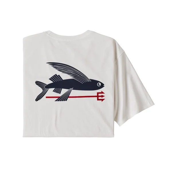 Patagonia Flying Fish Organic T-Shirt - Men's White, S