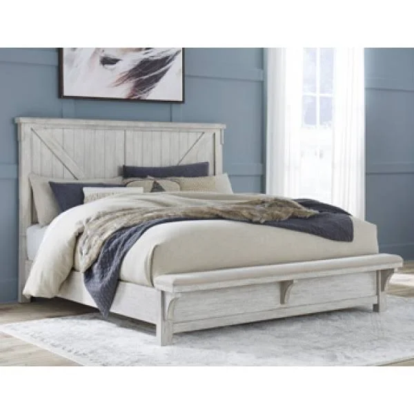 Ashley Brashland Queen Upholstered Bench Footboard