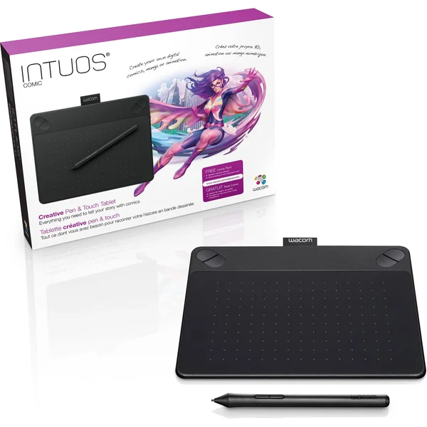 Wacom Black Intuos Comic Small Pen & Touch Tablet