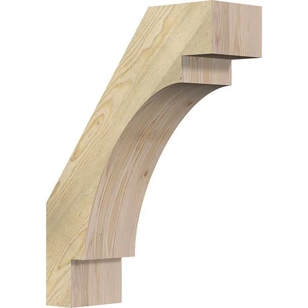Ekena Millwork 6x22W x 18x22D x 24x22H Merced Rough Sawn Brace - Douglas Fir