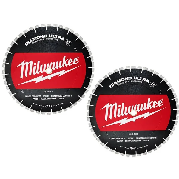 Milwaukee 14 in. Diamond Ultra Segmented Blade (2-Pack)