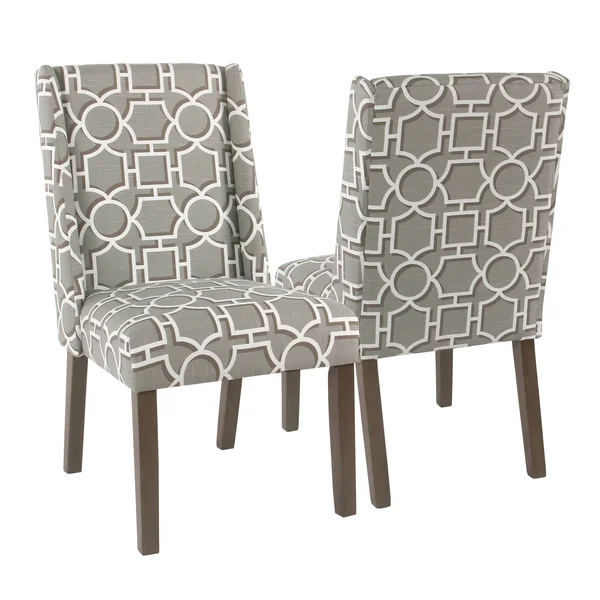 (Set of 2) Dinah Modern Dining Chair Gray - HomePop