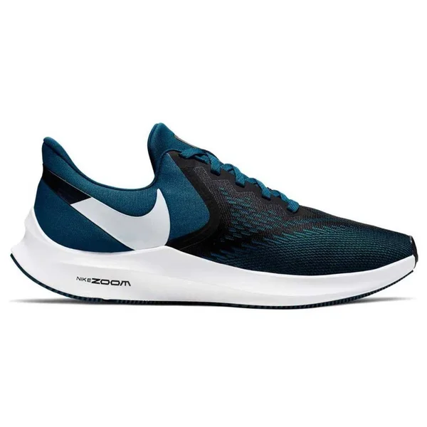 Nike Air Zoom Winflo 6 Running Shoe - Black/Blue - AQ7497-005 12.5