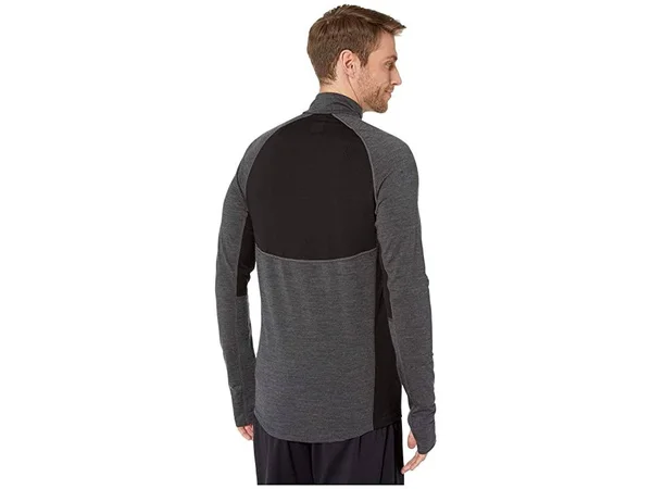 Icebreaker Bodyfitzone 200 Mens Zone LS Half Zip (Jet Heather - Black)