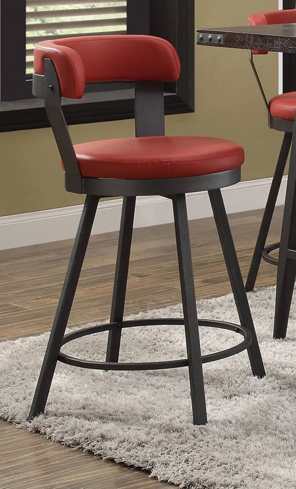 Homelegance Appert Red Pub Chair Set of 2