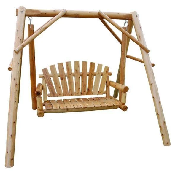 Outdoor Lawn Swing A-Frame Varnish - 4ft Lawn Swing and Frame