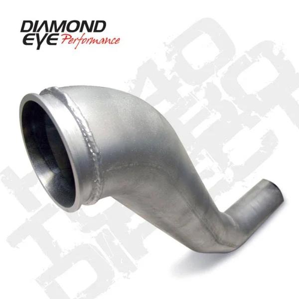Diamond Eye HX40 Turbo Downpipe, 4in;alum:94-02;5.9l; 221040