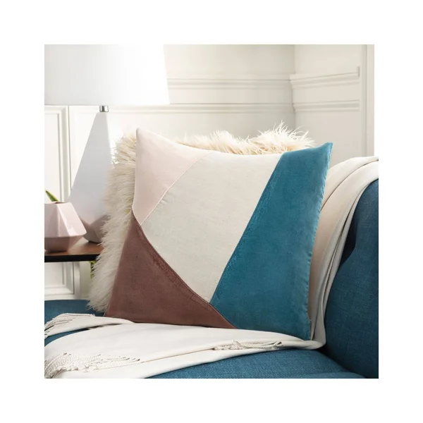 Surya Moza Down Throw Pillow - Beige