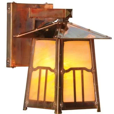 Cryal Outdoor Wall Lantern Loon Peak Fixture Finish: Architectural Bronze, Shade Finish: Frosted Seedy, Size: 16.25x22 H x 8.75x