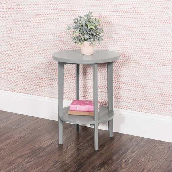 Forever Eclectic Halo Side Table, Cool Gray