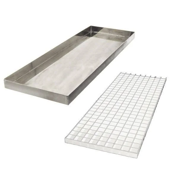 KegWorks 23 7/8x22 Countertop Drip Tray - Stainless Steel - No Drain