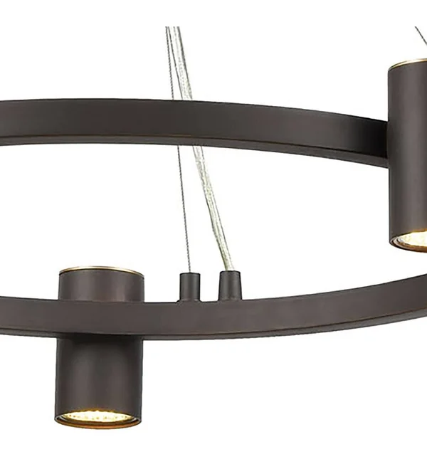 Elk Lighting 15416/5 Kempton 5-Light Chandelier in Matte Black