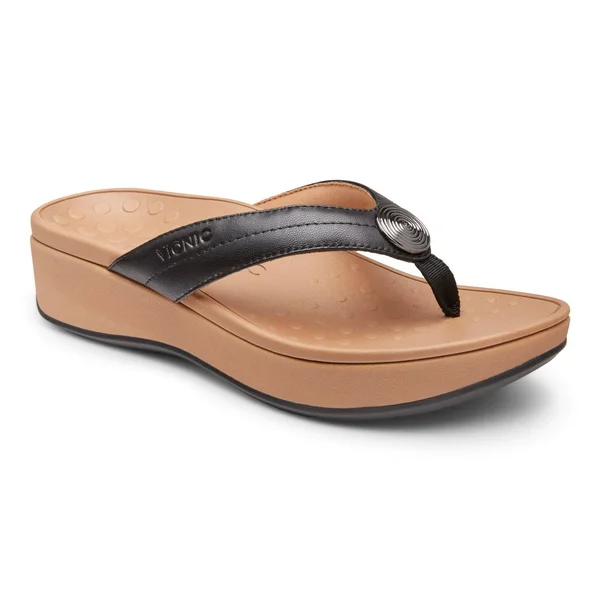 Women's Vionic Pilar Platform Thong Sandal - Size: 11, Black