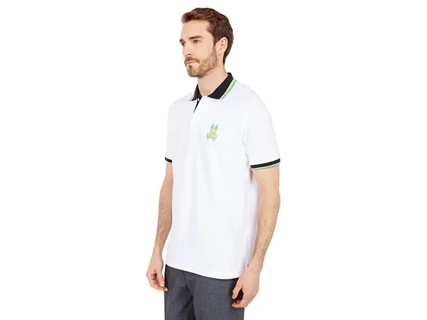 Psycho Bunny - Mens Dartmoor Polo, White