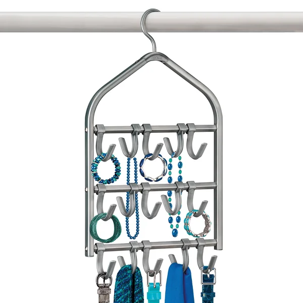 Lynk Double Sided 15 Hook Closet Organizer Rack