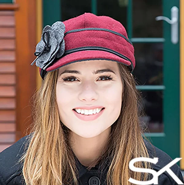 Stormy Kromer The Petal Pusher Cap Merlot/Charcoal 6 7/8