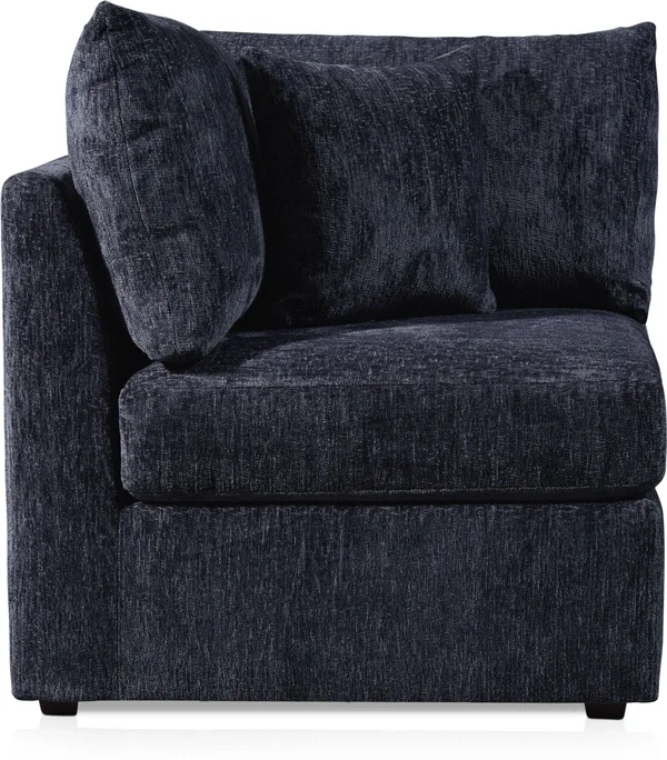 Nest Foam Comfort Corner Chair - Sherpa Charcoal Gray