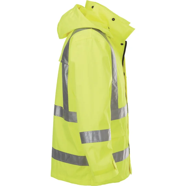 Gravel Gear 300 Denier Ripstop - Mens High-Vis Rain Jacket - Medium