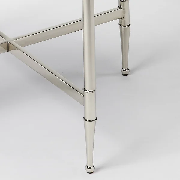Butler Crosby Metal & Mirror End Table