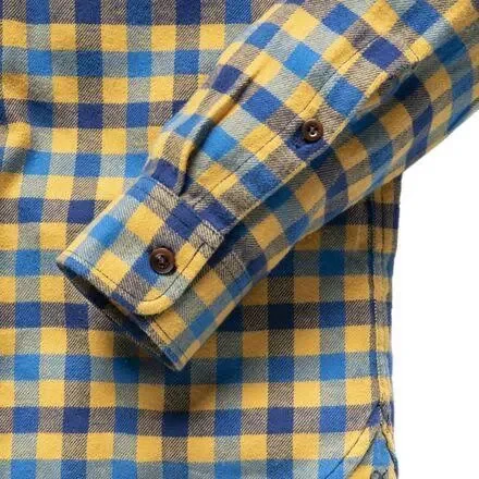 Outerknown Transitional Flannel Shirt - Men's Marigold Ashbury Plaid, M