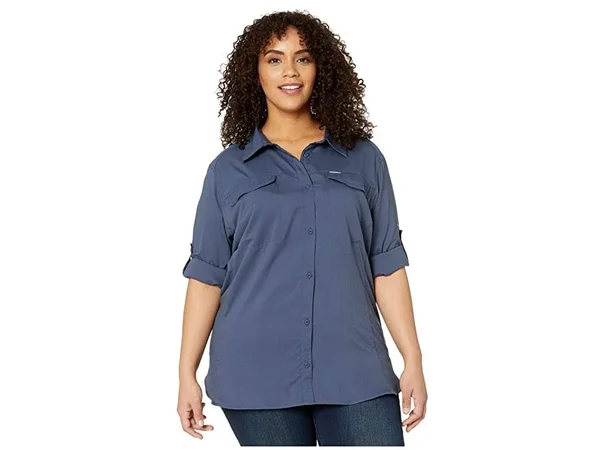 Columbia Silver Ridge Lite Long Sleeve Shirt 2x, Nocturnal