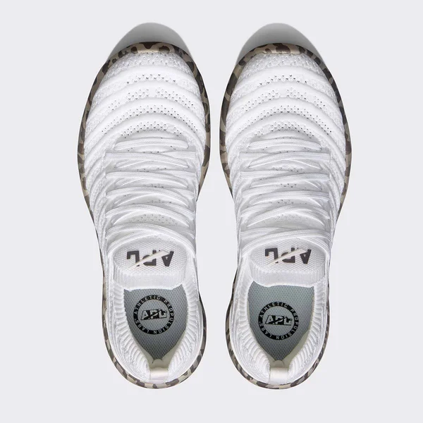 Athletic Propulsion Labs (APL) TechLoom Wave Men's Shoes White/Asteroid/Leopard : 14 D - Medium