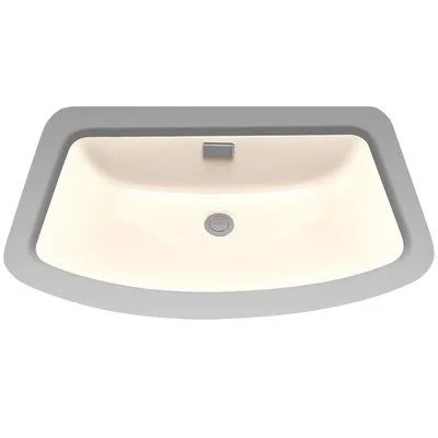 Toto Soiree Ceramic Rectangular Undermount Bathroom Sink with Overflow