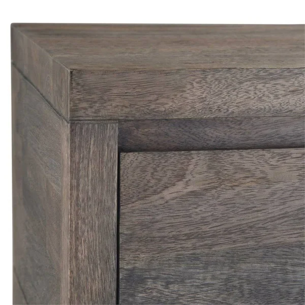 Simpli Home Cornell Console Table in Barnwood Brown