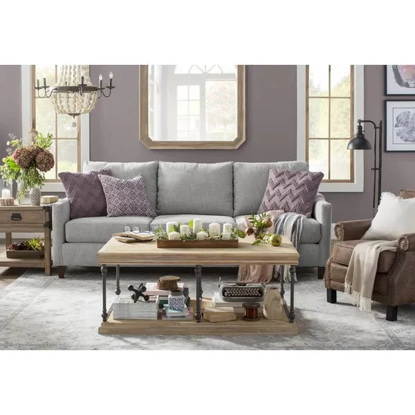 Bargas 6 - Light Unique - Statement Empire Chandelier with Wood Accents - Brown