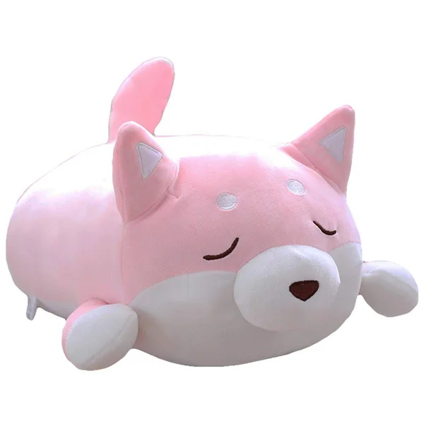 Shiba Inu Dog Plush Pillow, Cute Soft Corgi Stuffed Animals Doll Toys Gifts for Valentine, Christmas, Birthday, Bed, Sofa Chair