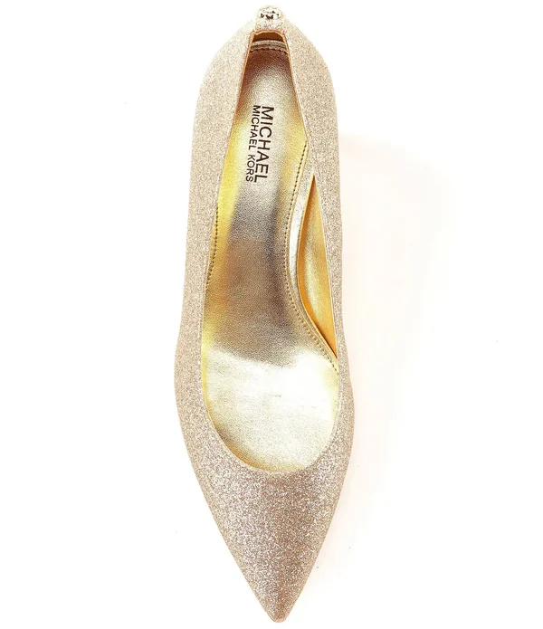 Michael Michael Kors Silver Sara Flex Glitter Pumps
