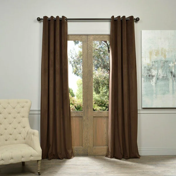 Signature Java Grommet Blackout Velvet Curtain