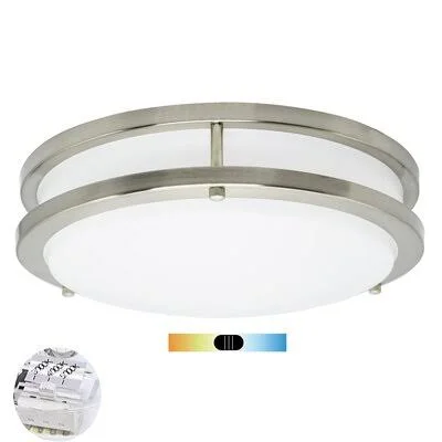 Aneida 1-Light LED Flush Mount Winston Porter Size: 5x22 H x 14x22 W x 14x22 D
