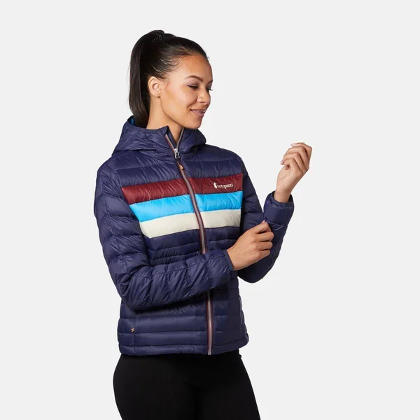 Cotopaxi Fuego Down Hooded Jacket - Women's Maritime Stripes - XL