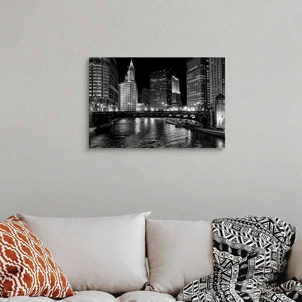 Chicago River - Canvas Wall Art, 30x20, Great Big Canvas