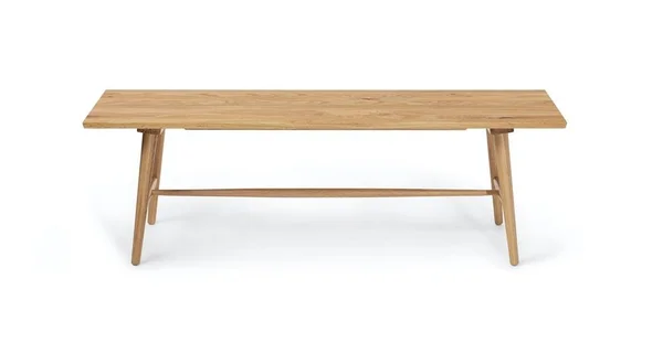 55x22 Oak Bench - Solid Wood, Article Sede Modern Furniture