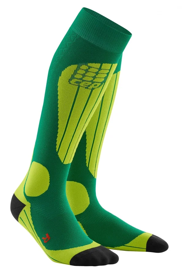 CEP Men's Ski Thermo Socks 4, Forest/Light Green
